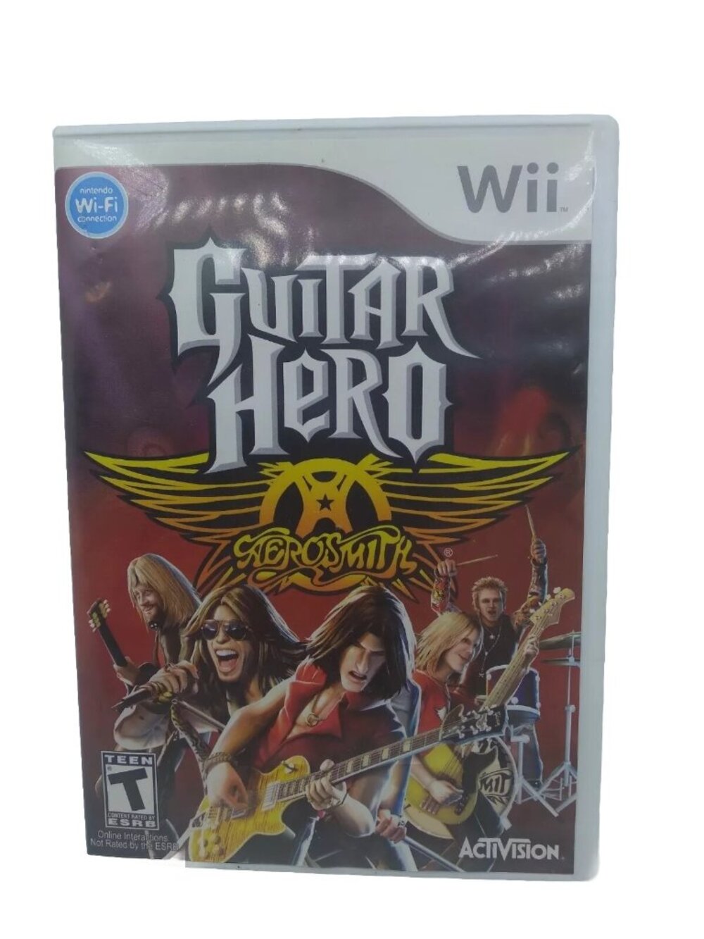 Nintendo Wii GUITAR HERO Aerosmith Video Game w/ Instruction Booklet
